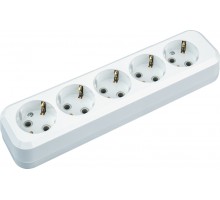 Колодка клеммная 61 588 NCA-BL01-05-E-WH 5гн с заземл. АБС пласт. Navigator 61588