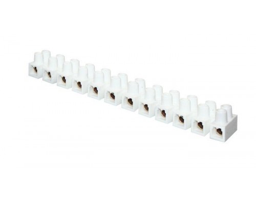 Колодка клеммная 6мм 5А полистирол бел. (уп.10шт) EKF plc-KK-6-5-ps-w