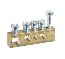 Колодка клеммная неизол. крепление винт М41х16+2х10+1х6 Италия SchE MIP99037