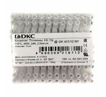 Колодка клеммная полиамид 12х2.5мм винт. п/а OK-431-12-NY DKC 43112NY
