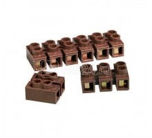 Колодка клеммная термопласт 10А IP20 3х3мм кор. БЕЛТИЗ СОВ-2.5-006