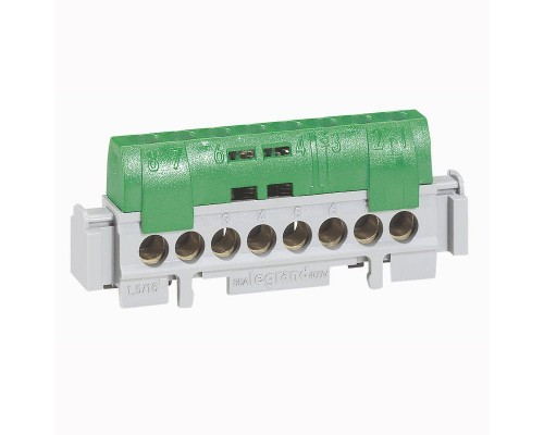 Колодка клеммная зел. 2х6-25+33х1.5-16кв.мм Leg 004838