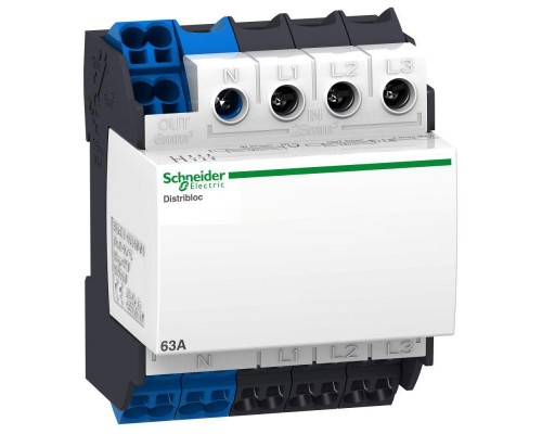 Колодка распред. DISTRIBLOC 63А ввод снизу SchE 04040