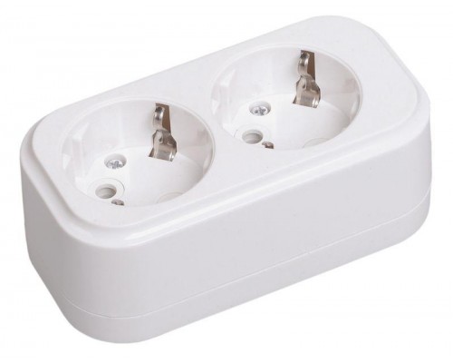 Колодка удлинителя 2-м К02 2P+PE 16А/250В CLASSIC ИЭК KYP11-16-02-00-Z