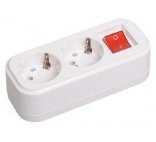 Колодка удлинителя 2-м К02В с выкл. 2P+PE 16А/250В CLASSIC ИЭК KYP11-16-02-00-ZK