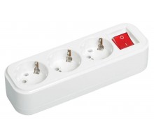Колодка удлинителя 3-м К03В с выкл. 2P+PE 16А/250В CLASSIC ИЭК KYP11-16-03-00-ZK