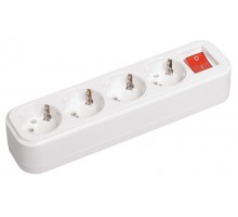 Колодка удлинителя 4-м К04В с выкл. 2P+PE 16А/250В CLASSIC ИЭК KYP11-16-04-00-ZK
