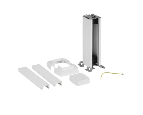 Колонна-мини Snap-On 1 секция 0.3м с пластик. крышкой алюм. бел. Leg 653000