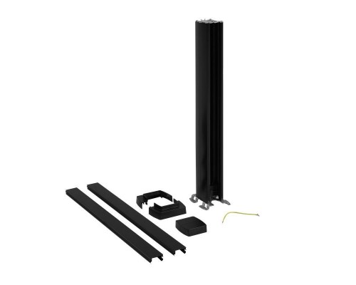 Колонна-мини Snap-On 1 секция 0.68м с пластик. крышкой алюм. черн. Leg 653005