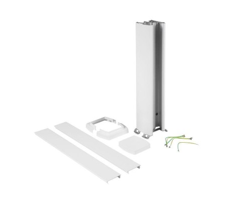 Колонна-мини универсальная 2 секции 0.68м с алюм. крышкой алюм. бел. Leg 653123