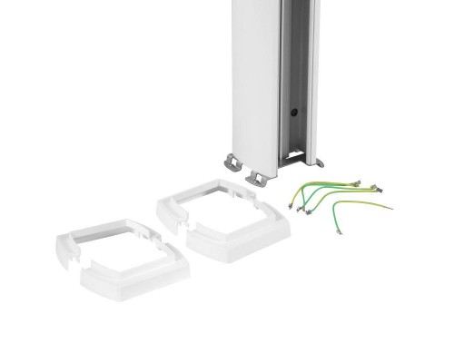 Колонна универсальная 2 секции 4.02м с возможн. увелич. выс. до 5.3м с алюм. крышкой бел. Leg 653133