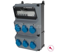 Комбинации розеток AMAXX хим. устойчивый 6хSCHUKO 1УЗО 6 автоматов IP44 MENNEKES 930026