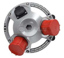 Комбинация розеток 3KRAFT 1хSCHUKO16А230В и 1хСЕЕ16А6ч5п400В и 1хСЕЕ32А6ч5п400В IP44 черн./серебр. Mennekes 94353SI