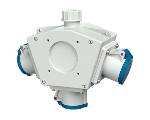 Комбинация розеток DELTA-BOX 3 розетки СЕЕ 16А3п6ч230В IP44 сер. Mennekes 92898