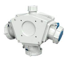 Комбинация розеток DELTA-BOX 3 розетки СЕЕ 16А3п6ч230В IP67 сер. Mennekes 92895