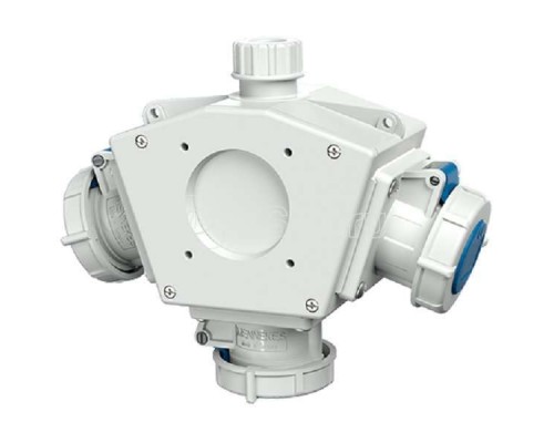 Комбинация розеток DELTA-BOX 3 розетки СЕЕ 16А3п6ч230В IP67 сер. Mennekes 92895