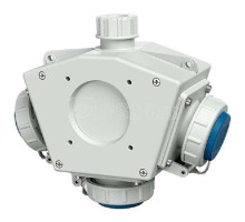 Комбинация розеток DELTA-BOX подвесная 3 розетки SCHUKO 16А 230В IP68 сер. Mennekes 10859