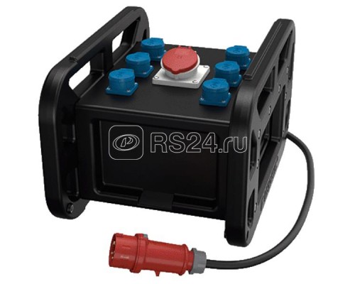 Комбинация розеток EverBOX GRIP 1СЕЕх16А5п400В 6хSCHUKO IP44 черн. MENNEKES 9502985SW