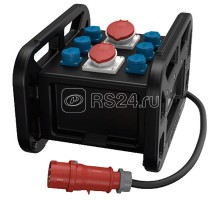 Комбинация розеток EverBOX GRIP 1СЕЕх32А5п400В 2СЕЕх16А5п400В 6хSCHUKO IP44 черн. MENNEKES 9502969SW