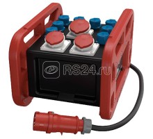 Комбинация розеток EverBOX GRIP 1СЕЕх32А5п400В 2СЕЕх16А5п400В 8хSCHUKO IP44 MENNEKES 9502956RT