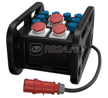 Комбинация розеток EverBOX GRIP 1СЕЕх32А5п400В 2СЕЕх16А5п400В 8хSCHUKO IP44 черн. MENNEKES 9502956SW
