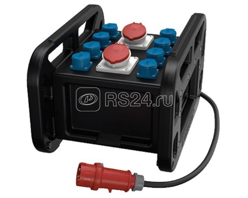 Комбинация розеток EverBOX GRIP 2СЕЕх16А5п400В 8хSCHUKO IP44 черн. MENNEKES 9502972SW