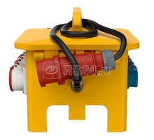 Комбинация розеток EverGUM 4хSCHUKO16А 2хСЕЕ32А5п 2хСЕЕ16А5п вилка СЕЕ32А IP44 360х340х330мм желт. Mennekes 70444