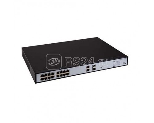 Коммутатор PoE 16 + 2 COMBO 15.4Вт на порт с грозозащитой Rexant 45-0516