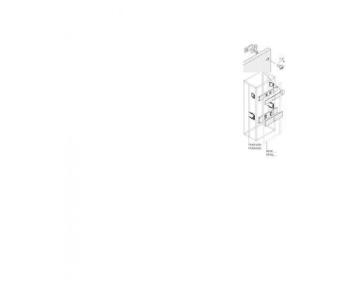 Комплект XT2 3/4P PLUG поворот. рук. W=400мм ABB 1STQ007785A0000