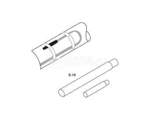 Комплект для конц. заделки каб. (уп.1шт) Raychem E-19