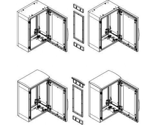 Комплект для соединения шкафов PLA10х4 SchE NSYMUPLA104G