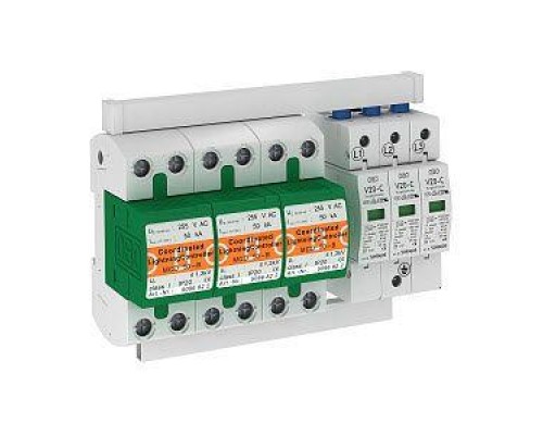 Комплект молниеотвод с разрядником MCD+20V 3 полюсн. PS3-B+C TNC-FC OBO 5089754