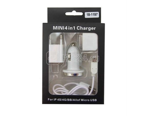Комплект с заряд. устр. (для iPad/iPhone3GS/4G.HTC) Rexant 18-1197
