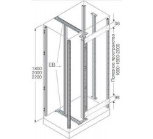 Комплект стойки каркаса для ячеек каб. секции H=1800м (уп.7шт) ABB EM1803