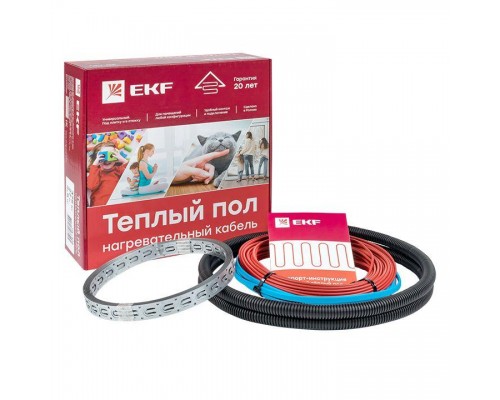 Комплект Теплый пол (кабель) 1200Вт 80м 8.0кв.м EKF nk-1200