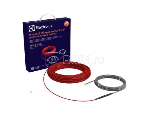 Комплект Теплый пол (кабель) 400Вт 23.5м 2-3.3кв.м ETC 2-17-400 Electrolux НС-1073730