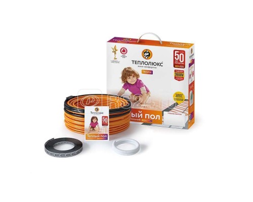 Комплект Теплый пол (кабель) Tropix ТЛБЭ 118.0м/2500Вт Теплолюкс 2208352