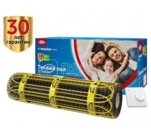 Комплект Теплый пол (мат) 2НК 150Вт/1.0кв.м Мастер с терморегулятором Национальный комфорт 2228655