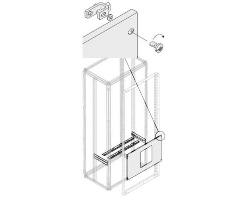 Комплект верт. E1.2 3/4P FIX-INT. W=800мм ABB 1STQ008188A0000