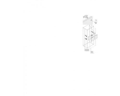Комплект вертикальный 2хT5 3P выкат. (630A) W=600мм ABB 1STQ001440B0000