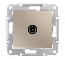 Коннектор TV Sedna проходной титан SchE SDN3201268