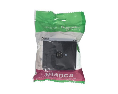 Коннектор TV ОП BLANCA изол. пласт. антрацит SchE BLNTA000016