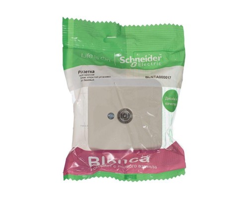 Коннектор TV ОП BLANCA изол. пласт. беж. SchE BLNTA000017