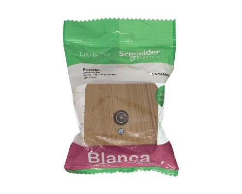 Коннектор TV ОП BLANCA изол. пласт. ясень SchE BLNTA000015