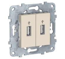 Коннектор-USB 2-м UNICA NEW беж. SchE NU542744