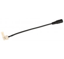 Коннектор для соединения светодиод. лент MONO PRO 5050 10мм с адаптером (jack 5.5-15см-разъем) (уп.5шт) ИЭК LSCON10-MONO-112-5-PRO