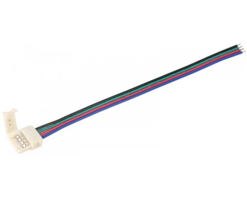 Коннектор для соединения светодиод. лент RGB PRO 5050 10мм с драйвером (15см-разъем) (уп.5шт) ИЭК LSCON10-RGB-213-5-PRO