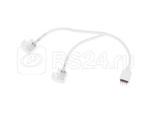 Коннектор соединительный (2 разъема) для RGB LED лент 10мм и контроллеров 30см (уп.10шт) Neon-Night 144-113