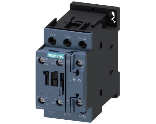 Контактор 3п AC-3 11кВт/400В 1НО+1НЗ Siemens 3RT20261AL20