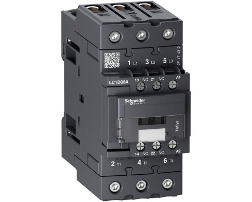 Контактор 3п EVERLINK AC3 440В 80А катушка управления 115В AC 50/60Гц SchE LC1D80AFE7